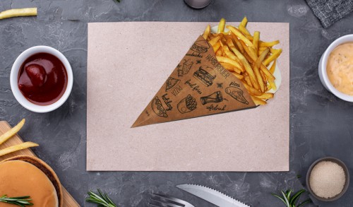CONE PARA SALGADOS KRAFT